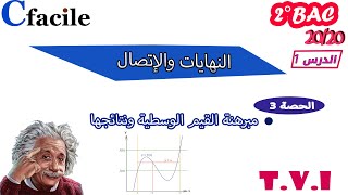 الرياضيات |  2 باك | الدرس 1 | الإتصال والنهايات | الحصة 3 | مبرهنة القيم الوسطية ونتائجها