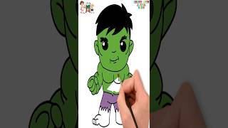 Avengers Hulk Drawing and Coloring Tutorial by the A1 Kids #shorts #hulk #avengers