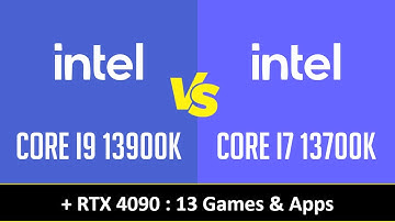 CORE I9 13900K vs CORE I7 13700K - 13 Games & Apps (RTX 4090)
