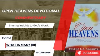 Download Lagu Open Heavens Devotional For Tuesday 13-01-2026 by Pastor E.A Adeboye (What Is Man?) III MP3