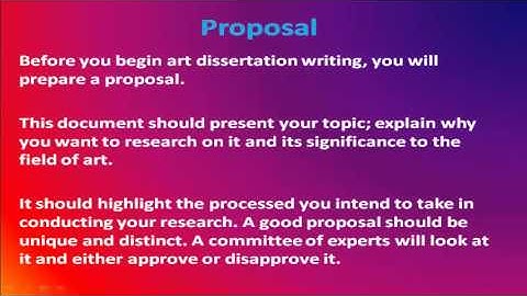 A Guide on Art Dissertation Writing; how to write an art dissertation