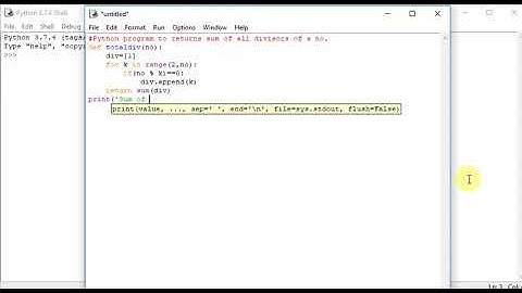 Python program to returns sum of all divisors