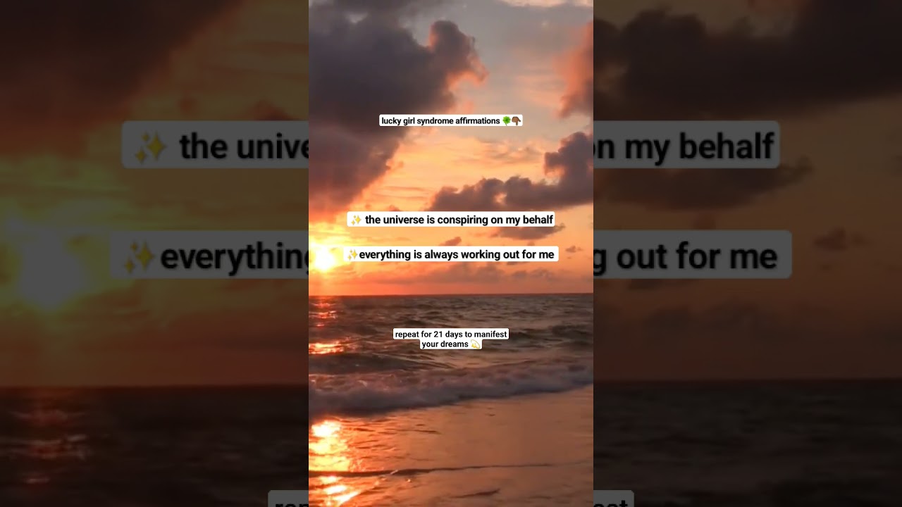 lucky girl syndrome ✨️ positive affirmations for sleep | repeat for 21 days to manifest your dreams