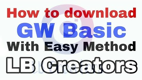How to download GW Basic in urdu 2019 || Easy Method