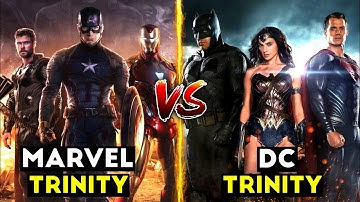 Marvel Trinity Vs DC Trinity in Hindi || Marvel vs DC || SUPERHERO STUD10S