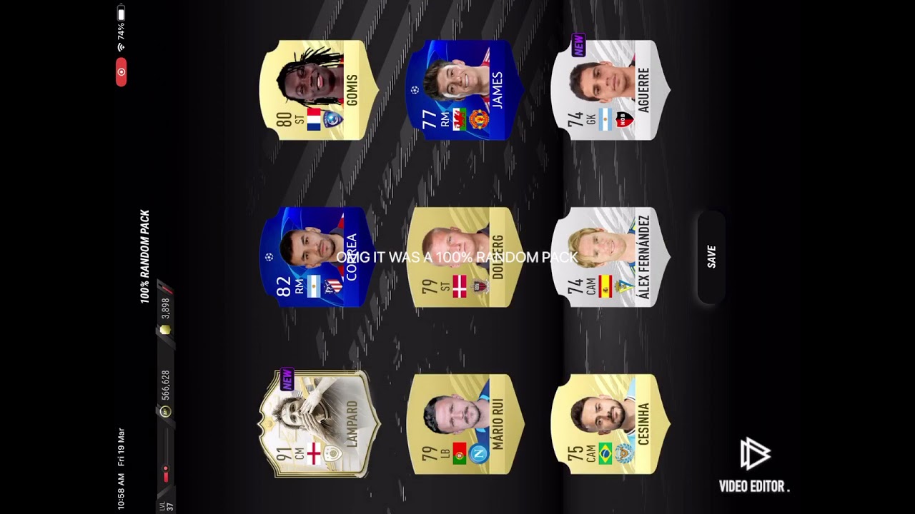 OMG 91 FRANK LAMPARD IN A 100% RANDOM PACK