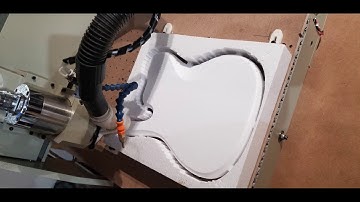 Wun guitars, 7 string multi scale cnc body test cut