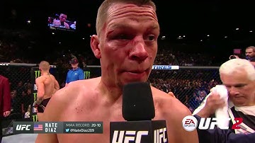 UFC 196: Nate Diaz and Conor McGregor Octagon Interview