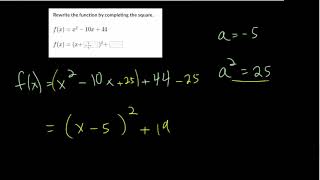 Completing The Square: Intermediate Problems