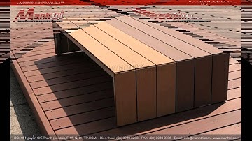 Video gỗ nhựa composite awood dùng làm ghế ngoài trời