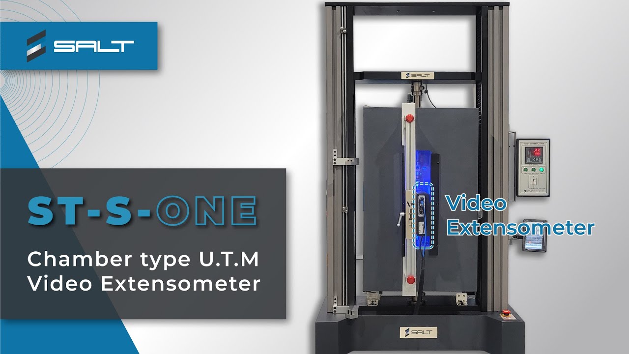 ST-S-ONE / Chamber type ST-1003(U.T.M) equipped with video extensometer /  챔버형 만능재료시험기 비디오신율계 장착