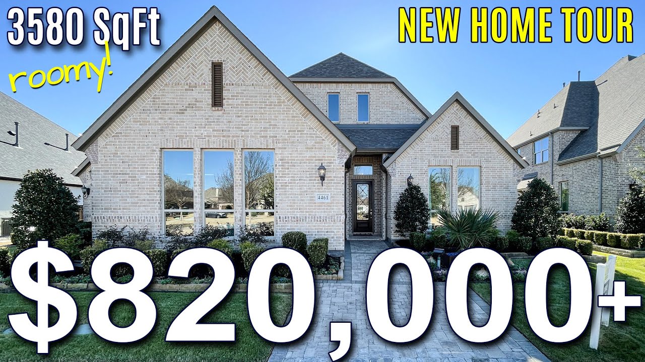 INSIDE A LUXURY NEW CONSTRUCTION HOME 820K+ IN PROSPER TX NEW HOMES