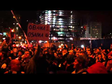 Ground Zero Celebration after Death of Osama Bin L...