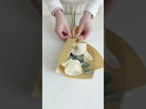 single rose wrapping tutorial