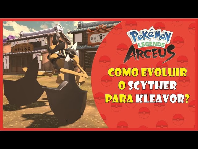 Pokémon Blast News on X: Um novo Pokémon foi revelado para Pokémon  Legends: Arceus! Kleavor é dos Tipos Inseto/Pedra, e evolui de Scyther na  região de Hisui! #pokemon #arceus  / X