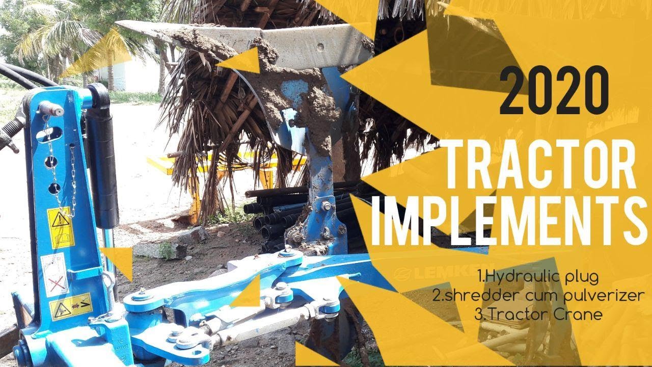 Tractor Implements|Tractor Crane|Shredder cum Pulverizer|Reversible hydraulic plugh 2nos