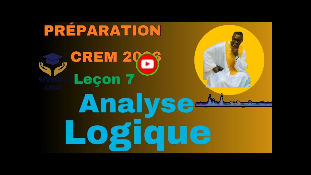Préparation CREM 2026 : leçon 7: analyse logique