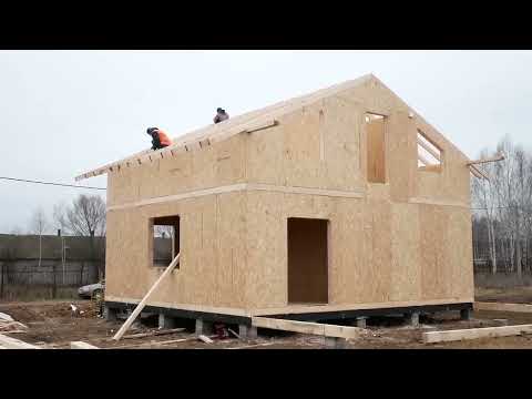 Построили канадский дом за три дня. Пошаговый процесс строительства