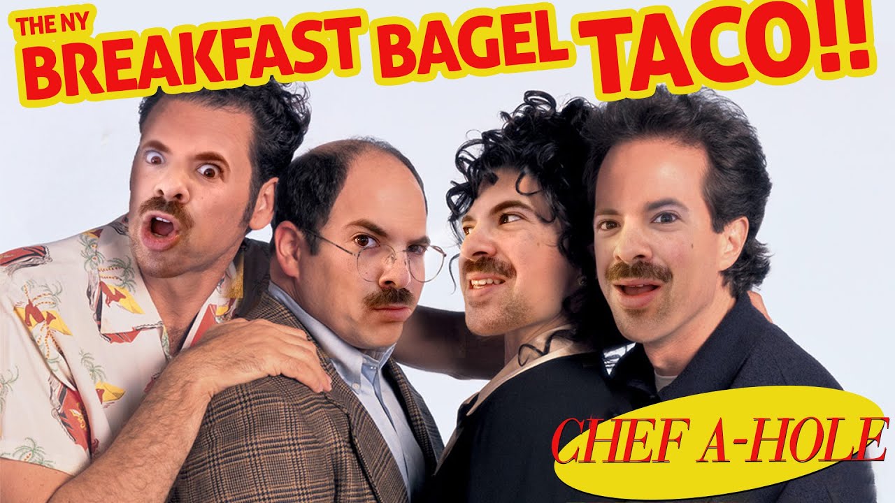 HOW TO MAKE SEINFELD NY BREAKFAST BAGEL TACO l CHEF A$$HOLE - YouTube