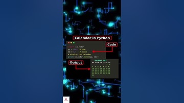 How To Build Calendar Using Python #shorts #codinglife #softwaredeveloper #python #pythonprogramming