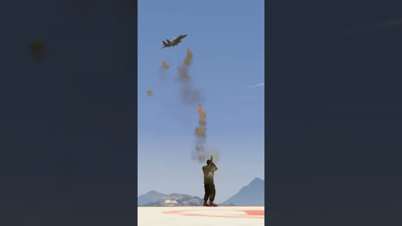Powerful Soldier Anti Stinger to Destroyed su 35 jet _ GTA v