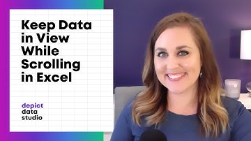 How to Keep Data in View Even As You Scroll in Excel