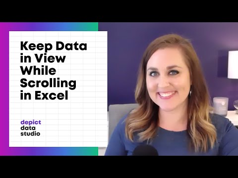 How to Keep Data in View Even As You Scroll in Excel