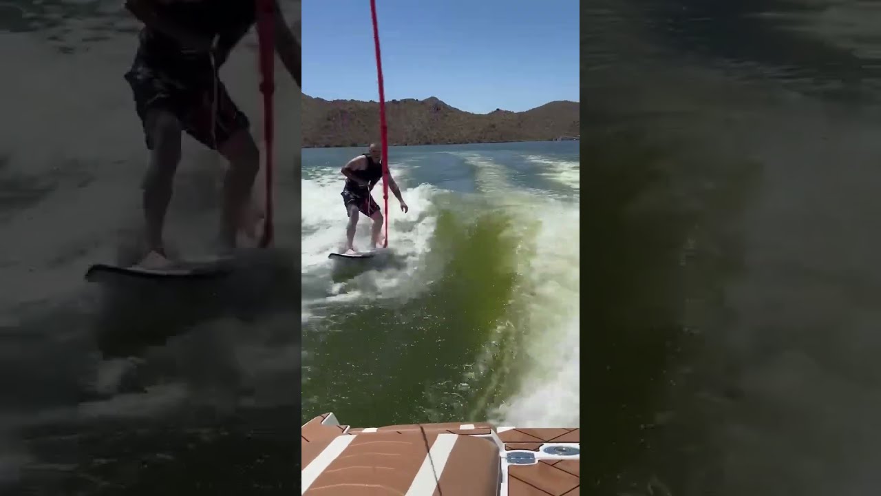 Learning How To Wake Surf For The First Time