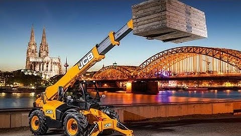 Heavy Equipment Operator JCB 540 Telehandler | How to Un Load a Truck With Telescopic Telehandler