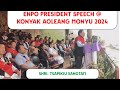 Speech from special guest shri tsapikiu sangtam  president enpo  konyak aoleang  thelandofangh