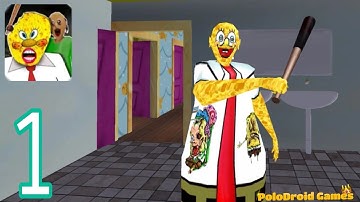 Sponge Granny and Baldi Teacher Mod Gameplay Walkthrough Part 1 (Android/IOS)