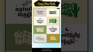 canva free fonts ❤️ | Canva 💞#canvadesign #fonts