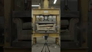 hydraulic press crushing the big sofa seat 😮 #aryankelvin #like #machine #like #subscribemychannel