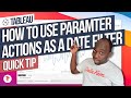 Using Parameter actions in Tableau to filter sheets: Quick Tip