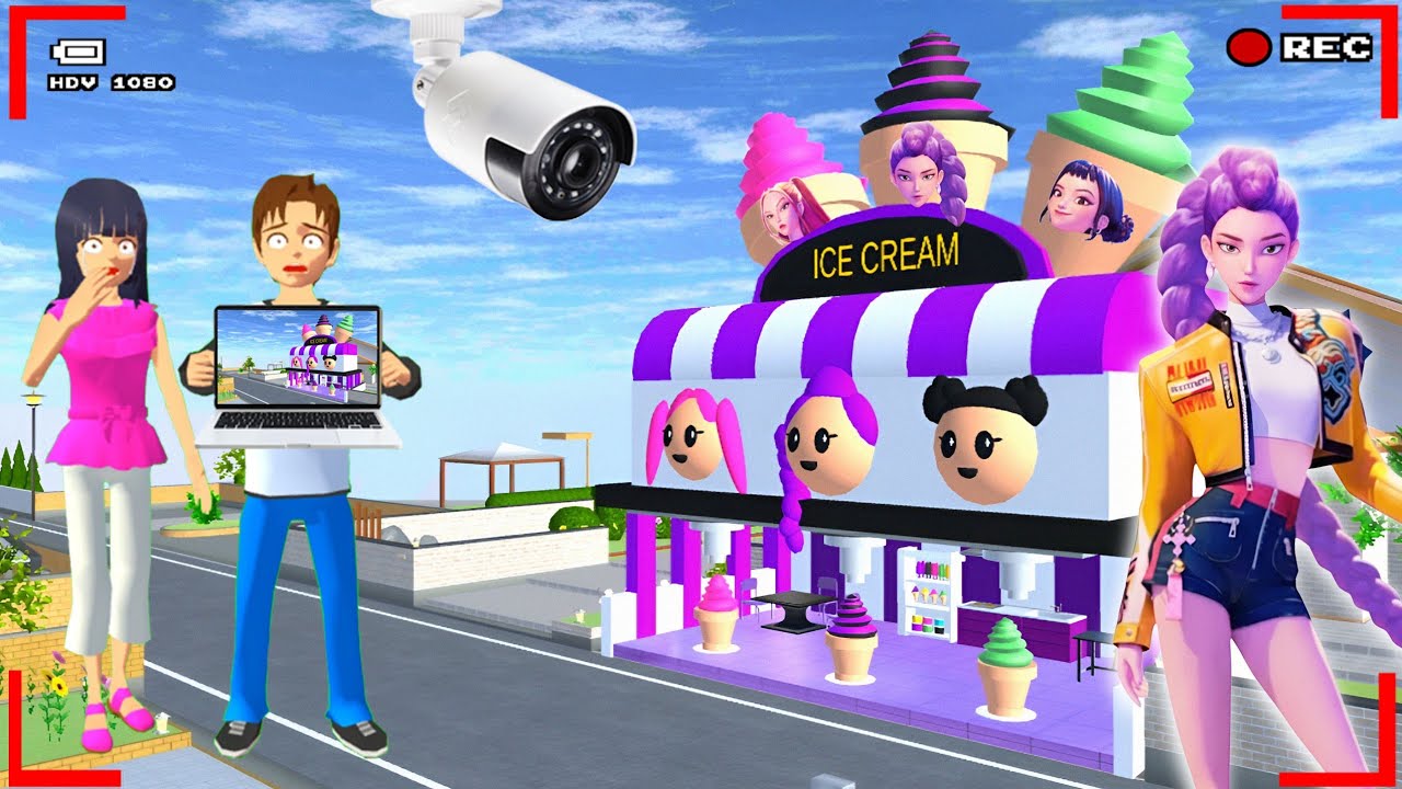 Yuta Mio Panik CCTV Merekam RUMAH ES KRIM RUMI KPOP DEMON HUNTER Di Depan Rumah Yuta 😱 