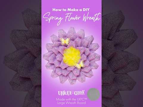 Impactful Purple Flower Wreath for Spring