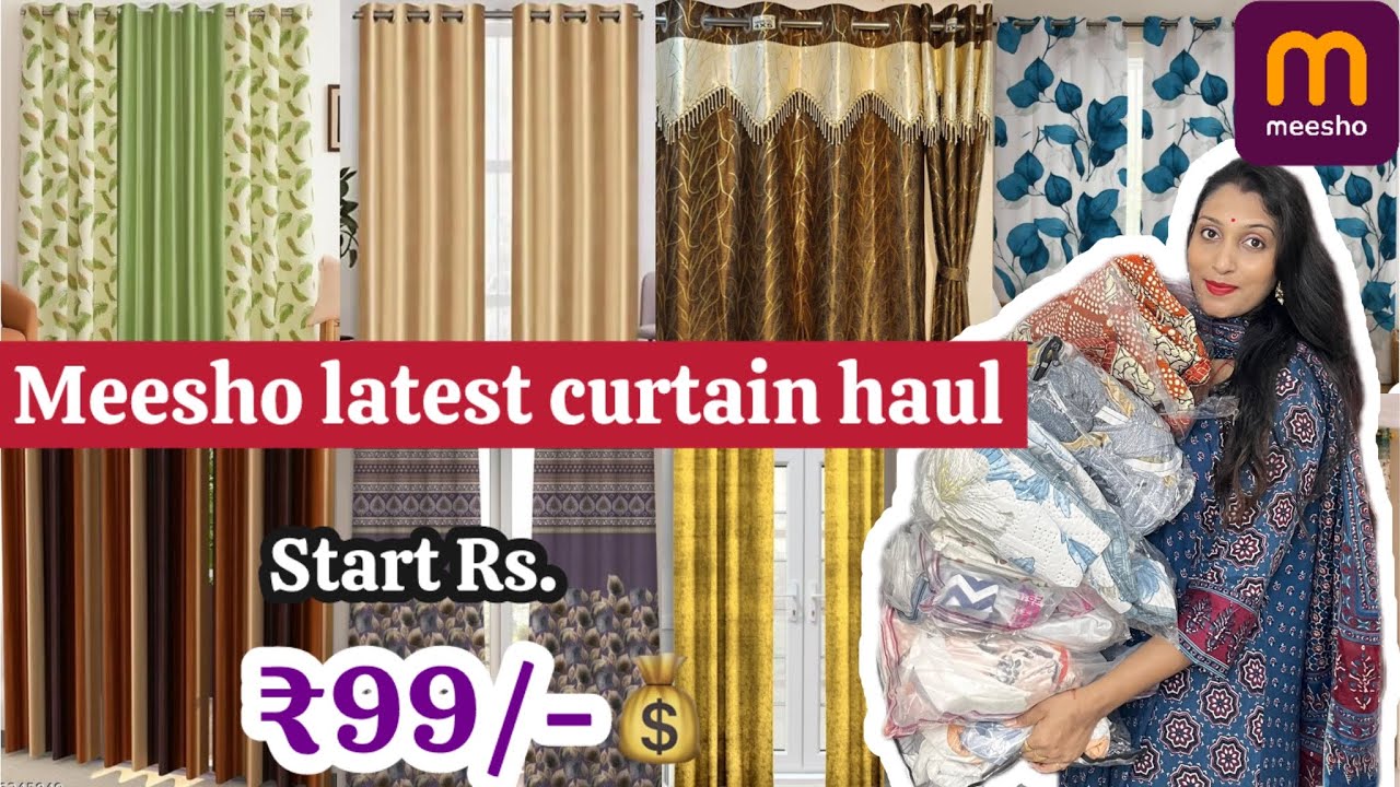 Premium Meesho Curtain haul🥰||start ₹99/-💰🤑 #meeshohaul 