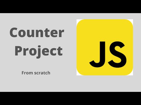 Build a Counter with HTML, CSS and JavaScript  -  in 6 minutes