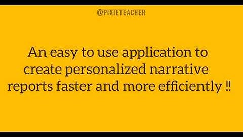 IB PYP Magical Report Card Writer