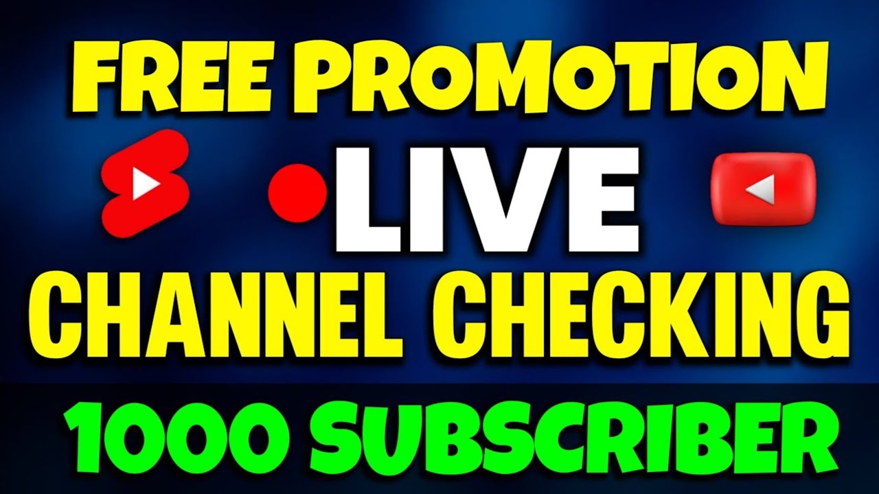 🔴 Live Promotion | आज ही पाएं 1000 Subscribers 🎯🔥