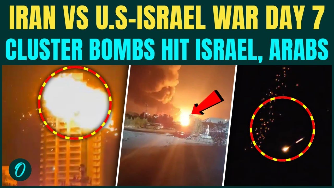 IRAN VS U.S-ISRAEL WAR DAY 7: Cluster Bombs Rain On Tel Aviv | IRGC Tehran Military HQ Bombed