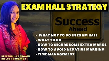 EXAM HALL STRATEGY | SECURE SOME EXTRA MARKS WITH SIMPLE TIPS | Dos And Don