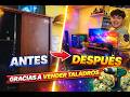 Arme un escritorio para mi PC con mi ropero viejo y quedo chido