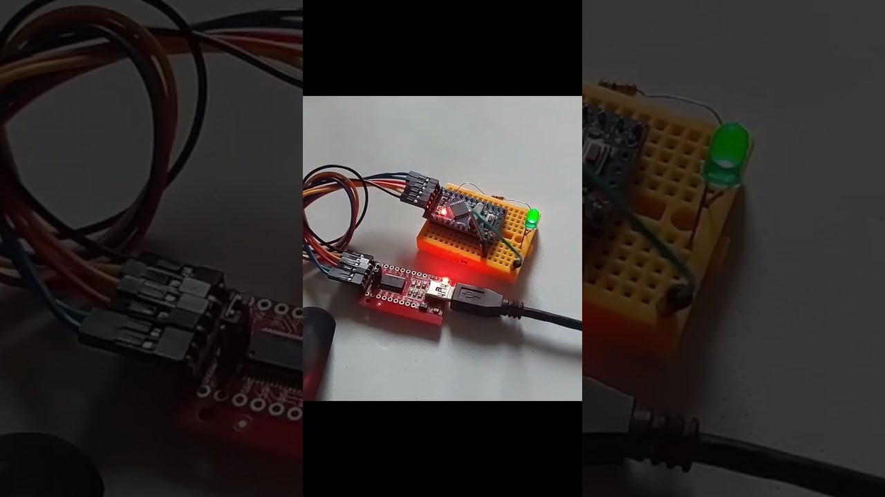 Arduino Mini Pro with FDTI USB blinking LED
