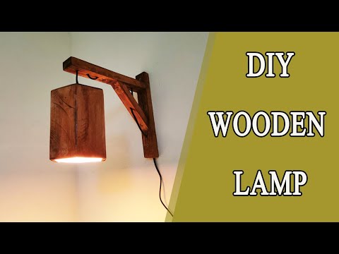 فيديو: كيف تصنع عمود المصباح الخشبي؟
