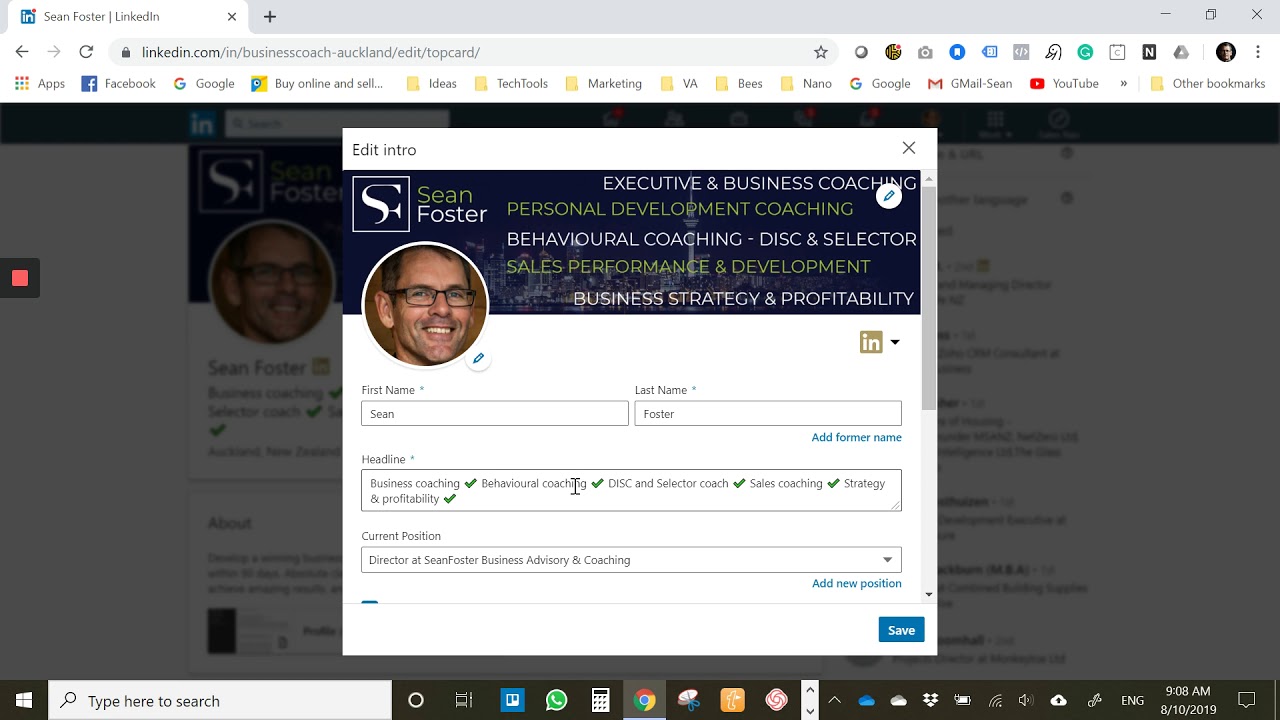 LinkedIn Basic Setup Video 1 - YouTube