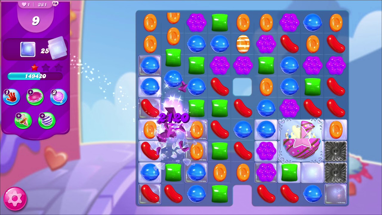 ᐈ CANDY CRUSH SAGA Level 381 Entering Licorice Tower episode