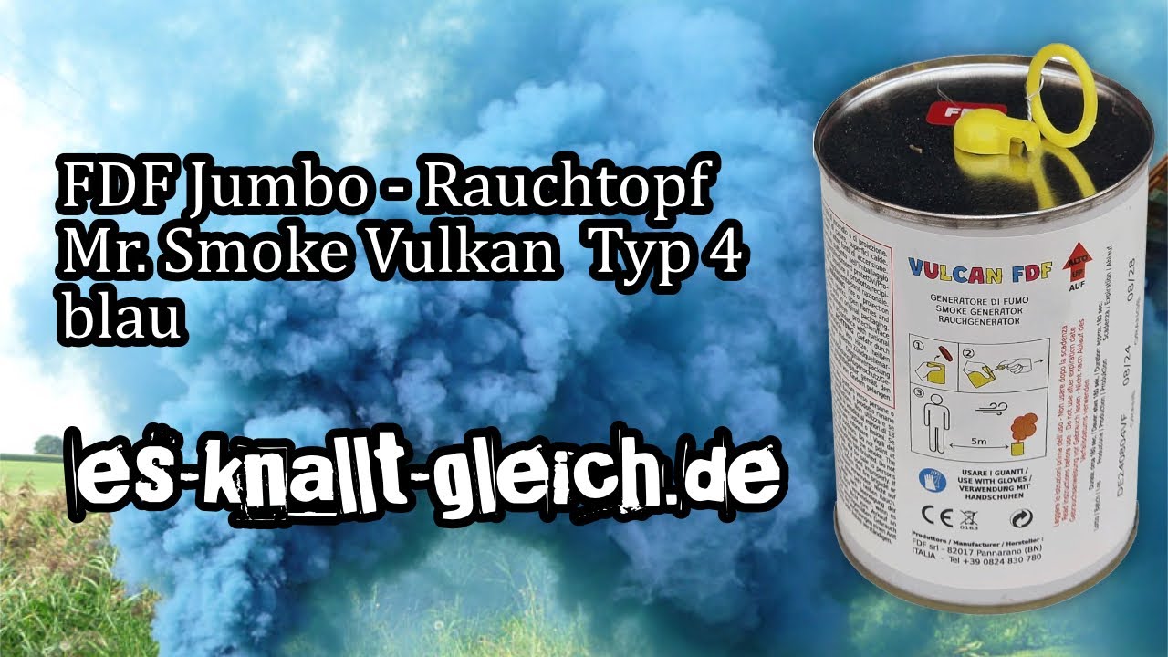 FDF Jumbo-Rauchtopf Mr. Smoke Vulkan Typ 4 in blau