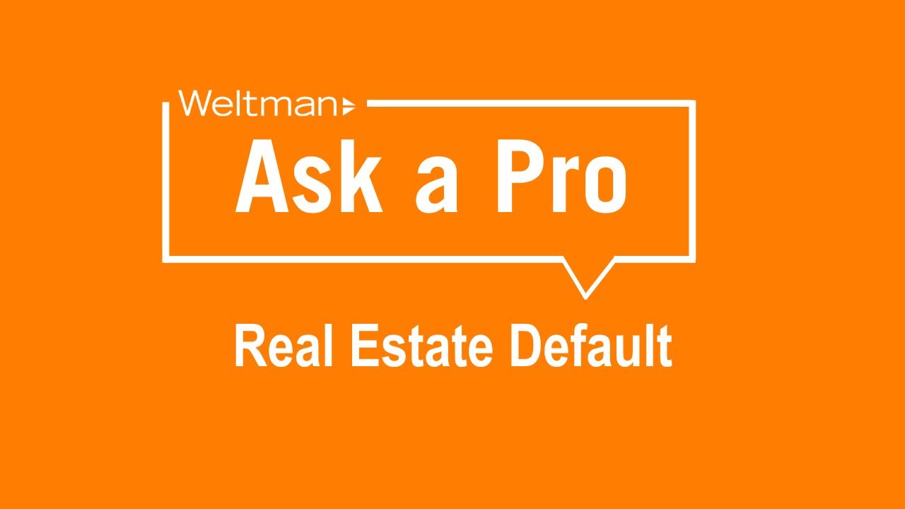 Ask a Pro Real Estate Default YouTube