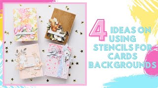 4 ideas on using stencils in cardmaking | Mintay Papers